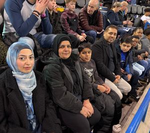 Cllr Adeela Qayyum with parents and children