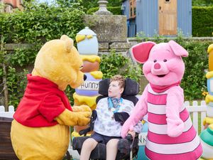Supporting image for story: Make-A-Wish teenager meets and hugs favourite Disney characters at immersive experience near Rugeley
