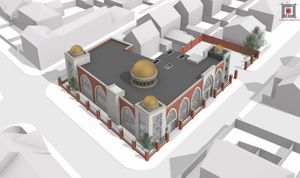 An artist's impression of the proposed new mosque in Dartmouth Street, West Bromwich. Pic: Catalyst Design.