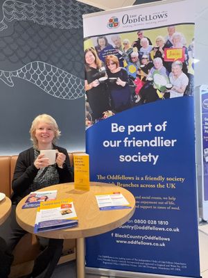 Kerry Smith revisiting Starbucks to promote the new event in Walsall