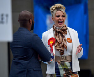 Councillor Beverley Momenabadi at the Wolverhampton election count earlier this year
