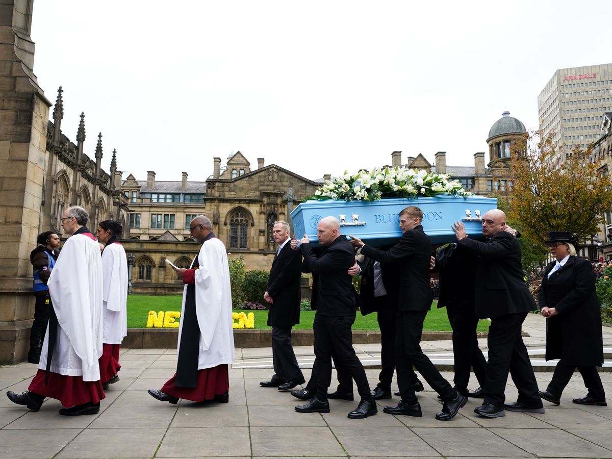 Ricky Hatton’s son pays emotional tribute as stars turn out for memorial service
