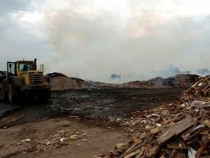 Supporting image for story: Fierce fire at timber plant near Cannock