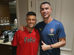 Supporting image for story: Cutting Cristiano Ronaldo's hair: Bridgnorth barber and lifelong Manchester United fan completes 'trim of his career' with CR7 cut