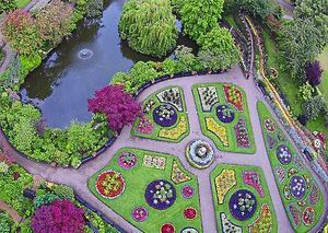 Looking down on Percy Thrower's masterpiece, the Dingle in the Quarry