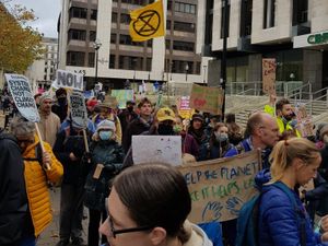 Supporting image for story: Shropshire marchers join global climate change day of action