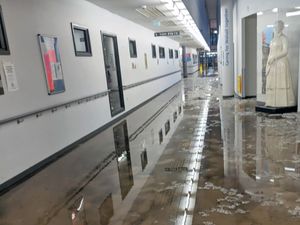 Supporting image for story: More storms expected after Walsall Manor Hospital struck by flash floods