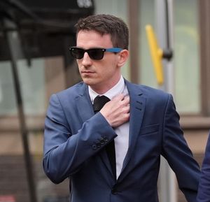 West Mercia Police officer David Parsons arriving at Birmingham Crown Court where he is charged with rape in relation to "an incident off-duty" in January 2022. Picture date: Tuesday August 13, 2024.
