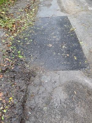 Minor potholes that need fixing. Picture: Chris Naylor