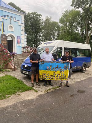 Minibus handed over to the Church charity in Sumy region Ukraine