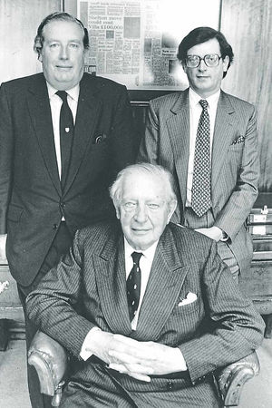 Malcolm Graham, seated, with sons Doug, left, and Alan, in 1980