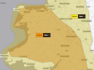 Supporting image for story: Severe weather warning for Shropshire and Mid Wales as rain lashes region