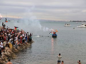 Supporting image for story: Israel warned by Italy over Gaza blockade flotilla after attack on boat