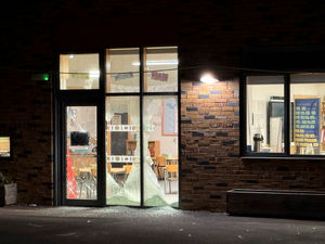 A number of windows and doors were also smashed at both schools