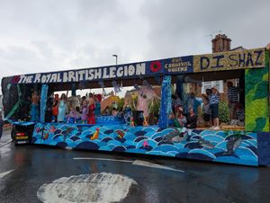 One of the several colourful floats at Market Drayton Carnival. Picture: Market Drayton Carnival