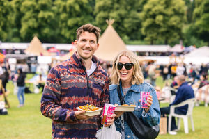 A couple enjoying last year's Shrewsbury Food Festival