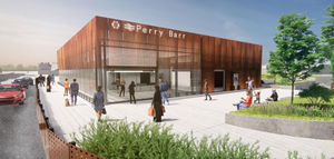 How the Perry Barr railway station will look.