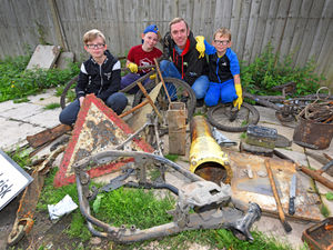 Supporting image for story: Swords, safes and shotguns: Magnet fishing in Black Country canals