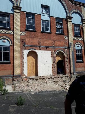 Police have arrested two squatters found in a former Ludlow chapel
