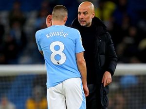 Supporting image for story: Pep Guardiola pleased for ‘important’ Mateo Kovacic after brace against Fulham