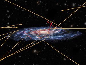 Supporting image for story: High-velocity stars from another galaxy may be invading Milky Way