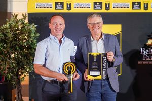 Bridge Cheese MD Michael Harte picks up the firms awards (Bridge Cheese)