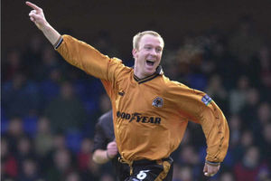 Neil Emblen after breathing fire/shouting something on a cold day