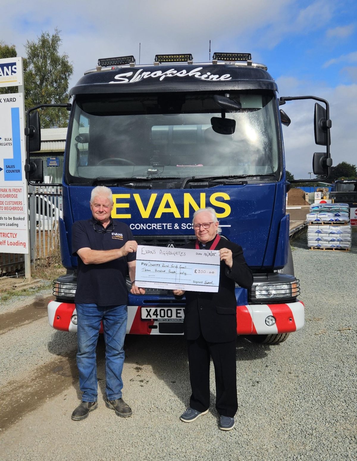 Evans Aggregates supports local Community Award scheme