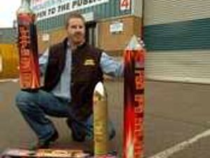 Supporting image for story: Ram raid for fireworks