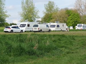 Supporting image for story: Travellers with 'large group of caravans' move onto Walsall green