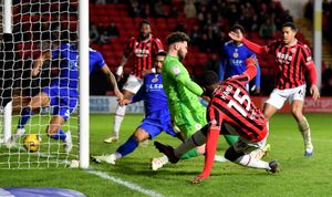Daniel Kanu equalises for Walsall with his eighth goal of the season in all competitions.
