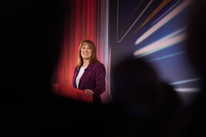 Chancellor of the Exchequer Rachel Reeves speaking at the Regional Investment Summit at Edgbaston Stadium, in Birmingham, on Tuesday October 21, 2025.