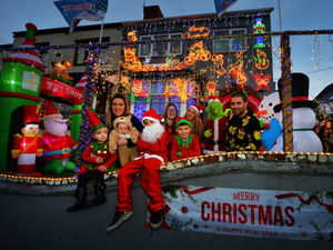 Supporting image for story: Wolverhampton family light up their house in Christmas spectacular for charity