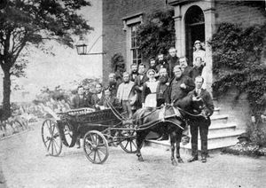 Railway workers present Sister Dora with a pony and carriage, June 1873.