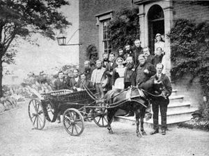 Railway workers present Sister Dora with a pony and carriage, June 1873.