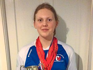 Supporting image for story: Charley enjoys
a medal rush