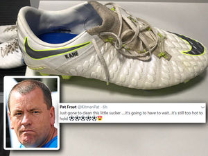 Supporting image for story: Cleaning Harry Kane's boots to playing The Liquidator - Kitman Pat’s view inside England's boot room
