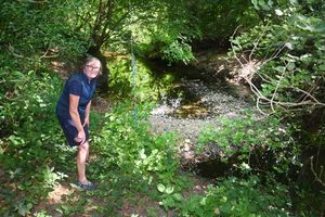 Juliet Banks in her garden Stream Barn that is opening as part of the trail this weekend. 