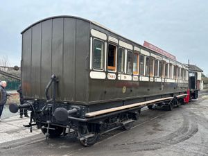 Carriage 238 seen shortly after arrival at Oswestry
