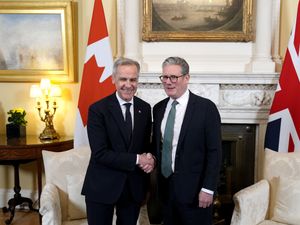 Mark Carney with Sir Keir Starmer in Downing Street in March