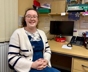 Sarah Rowe at the Arches, Rhayader