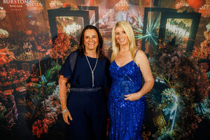 Amanda Chalmers of Chalmers News PR presents a Special Recognition Award to Gemma Mills of Born2Sing