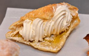 There are traditional favourites like cream horns