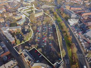 An aerial view of the St George's site in Wolverhampton. Image: Capital&Centric/RIBA/Wolverhampton Council. Permission for use by all BBC newswire partners.