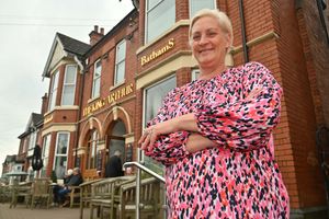 Landlady of The King Arthur Pub, Georgina Jackson.