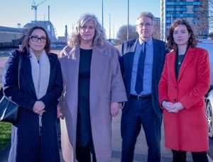 Sarah Coombes, Heidi Alexander, Simon Foster (PCC) and Diane Gail (road safety advocate)