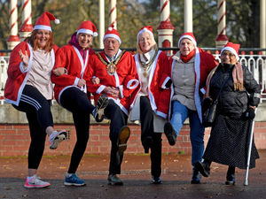 Supporting image for story: Ho ho, go! Get on your marks for Wolverhampton's charity fundraiser Santa run