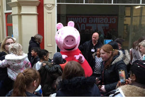Supporting image for story: Peppa and farmyard friends cheer children in Walsall