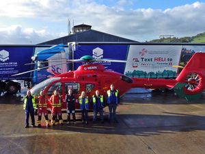 Supporting image for story: Newtown courier company uses lorry curtains to support air ambulance charity 