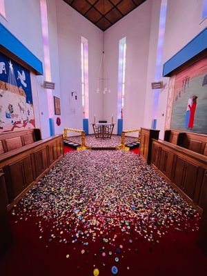 The Peter Walker art exhibition at The Church of the Holy Spirit in Harlescott